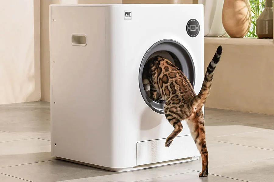 automatic self cleaning litter boxes