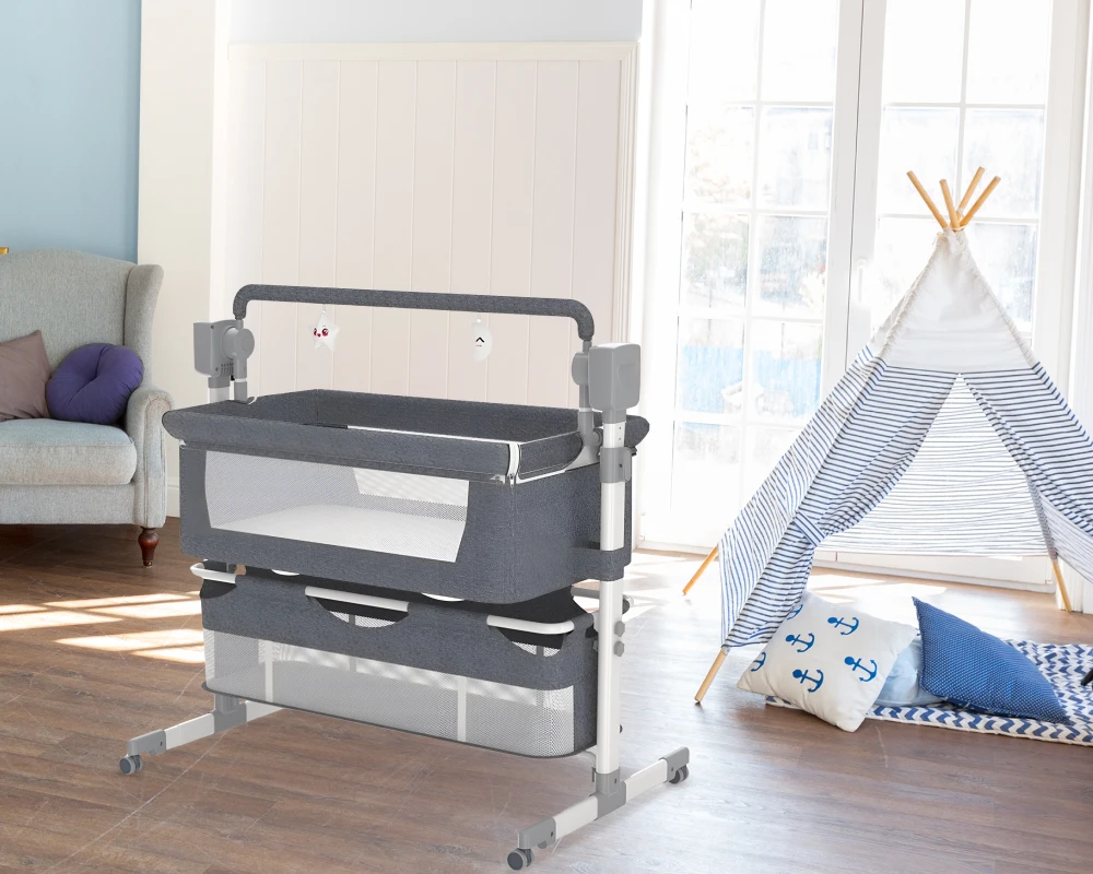deluxe cradle and swing